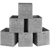 Songmics Aufbewahrungsbox 33cm 6er-Set grau meliert
