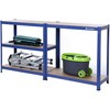 Songmics Didelio atsparumo lentynos 650 kg mėlynos spalvos
