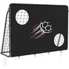 Songmics Futbolo vartai vaikams juodos spalvos
