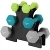 Songmics Hantel-Set 1, 2, 3kg Grau-Grün