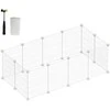 Songmics Pasidaryk pats metalinis aptvaras mažiems gyvūnams 123 x 63 x 41 cm, baltas