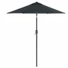 Songmics Skėtis 200 cm pilkos spalvos