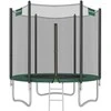 Songmics Trampolin Ø 183 cm mit Netz für Garten dunkelgrün