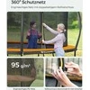 Songmics Trampolin Ø 305 cm juodas-oranžinis