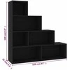 Spintelė/kambario pertvara, juoda, 155x24x160cm, mediena