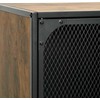 Spintelės daiktams, 2vnt., rudos, 72x36x82cm, metalas ir MDF