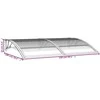 Stogelis durims, juodos spalvos, 150x100cm, polikarbonatas