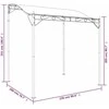 Stoginė, kreminės spalvos, 2x2,3m, audinys ir plienas, 180g/m²