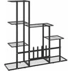 Stovas augalams, juodos spalvos, 94,5x25x88cm, metalas