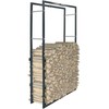 Stovas malkoms, juodos spalvos, 80x25x150cm, plienas