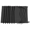 Stovyklavimo gultas, juodas, 180x60x19cm, audinys ir plienas
