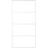 Stumdomos durys, baltos, 102,5x205cm, ESG stiklas ir aliuminis
