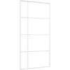 Stumdomos durys, baltos, 102,5x205cm, ESG stiklas ir aliuminis