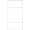 Stumdomos durys, baltos, 102,5x205cm, ESG stiklas ir aliuminis