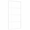 Stumdomos durys, baltos, 102,5x205cm, ESG stiklas ir aliuminis