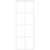 Stumdomos durys, baltos, 76x205cm, ESG stiklas ir aliuminis