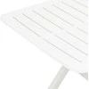 Sulankstomas sodo stalas, baltos spalvos, 79x72x70cm, plastikas