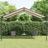 Tentinė palapinė, smėlio spalvos, 4x3m, plienas ir audinys