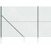 Tinklinė tvora su smaigais, žalios spalvos, 2,2x25m