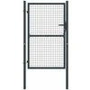 Tinkliniai sodo vartai, pilki, 100x225cm, galvanizuotas plienas