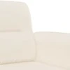 Trivietė sofa, smėlio spalvos, 180cm, mikropluošto audinys