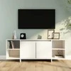 TV staliukas Televizoriaus spintelė, baltos spalvos, 130x35x50cm, MDP