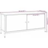 TV staliukas TV spintelė su durelėmis, dūminio ąžuolo, 102x35x45cm, mediena