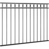 Tvoros segmentas, juodos spalvos, 1,7x1,2m, plienas