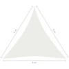 Uždanga nuo saulės, baltos spalvos, 4x5x5m, HDPE, 160g/m²