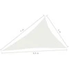 Uždanga nuo saulės, baltos spalvos, 4x5x6,8m, HDPE, 160g/m²