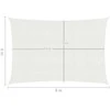 Uždanga nuo saulės, baltos spalvos, 6x8m, HDPE, 160g/m²