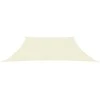 Uždanga nuo saulės, kreminės spalvos, 4/5x4m, HDPE, 160g/m²