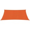 Uždanga nuo saulės, oranžinės spalvos, 2,5x2,5m, HDPE, 160g/m²