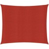 Uždanga nuo saulės, raudonos spalvos, 3x3m, HDPE, 160g/m²