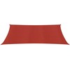 Uždanga nuo saulės, raudonos spalvos, 3x4m, HDPE, 160g/m²