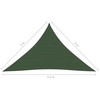 Uždanga nuo saulės, tamsiai žalia, 3x3x4,2m, HDPE, 160g/m²