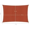 Uždanga nuo saulės, terakota spalvos, 4x5m, HDPE, 160g/m²