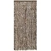 Užuolaida nuo vabzdžių, ruda ir balta, 90x220cm, šenilis