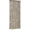 Užuolaida nuo vabzdžių, taupe ir balta, 90x220cm, šenilis