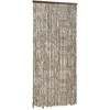 Užuolaida nuo vabzdžių, taupe ir balta, 100x220cm, šenilis