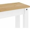 Valgomojo suoliukas Panama, baltas, 105x30x45cm, pušies masyvas