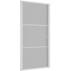 Vidaus durys, baltos, 102,5x201,5cm, matinis stiklas/aliuminis