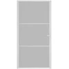Vidaus durys, baltos, 102,5x201,5cm, matinis stiklas/aliuminis
