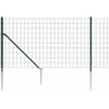 Vielinė tinklinė tvora su smaigais, žalios spalvos, 1x25m