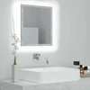 Vonios kambario LED veidrodis, betono, 40x8,5x37cm, akrilas