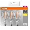 OSRAM FILAMENT BASE CLASSIC LED lemputės, E27, A60, 2700 K, 7 W, 806 Lm, nereguliuojamas šviesos srautas, 3 Wnt
