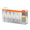 Ledvance OSRAM LED BASE CL B GL Fros. 4W 827 E14 470lm 2700K (CRI 80) 10000h A++ (Krabička 5ks)