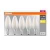 Ledvance OSRAM LED BASE CL B GL Fros. 4W 827 E14 470lm 2700K (CRI 80) 10000h A++ (Krabička 5ks)