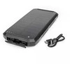Išorinė baterija POWER BANK Platinet SOLAR 10000mAh (2xUSB; 1xUSB-C; 3A) juoda