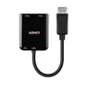 Lindy DisplayPort arba 2x HDMI MST juoda